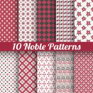 Noble elegant vector seamless patterns (tiling) N4