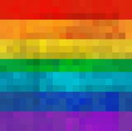 Vector rainbow mosaic background N2