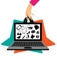 Shopping online concept