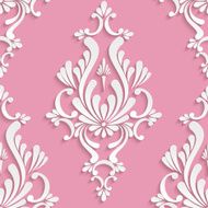 Vector Floral Damask Seamless Pattern N6