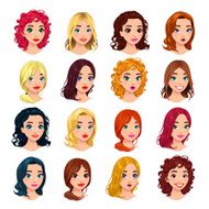 Fashion female avatars N7