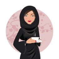 Arab woman Vector Illustration