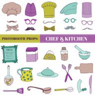 Chef and Kitchen - Photobooth Set