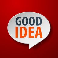 Good idea 3d Speech Bubble N2