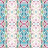 Seamless decorative paisley pattern