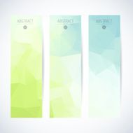 Abstract mosaic vertical banners set N39