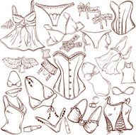 lingerie - woman underwear for fashion design
