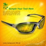 Sunglasses with reflection on yellow N2