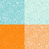 Vector seamless patterns N2