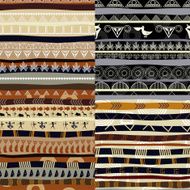 Set of tribal primitive african pattern