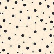 Star map seamless pattern with circles on light background