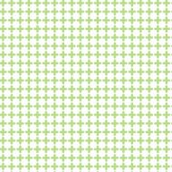 Seamless cross symbol pattern in green color on white