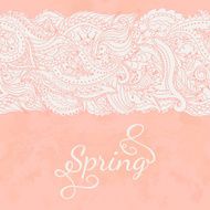 Seamless lace ribbon N6