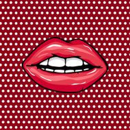 Sweet Pair of Glossy Vector Lips N4
