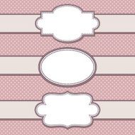 vector set simple texture and vintage ribbons