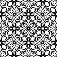 Seamless circle vintage flower pattern N56