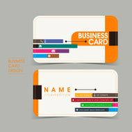 simple vector business card set template N2