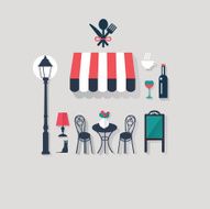 cafe background Paris tourist concept image