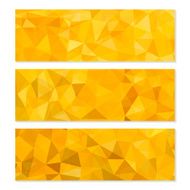 Set of Abstract Geometric Polygonal Backgrounds N24