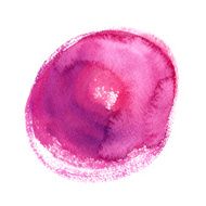 Pink watercolor circle