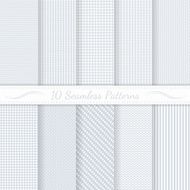 Set of ten seamless retro patterns N8