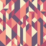 Abstract seamless pattern with rhombuses and cubes