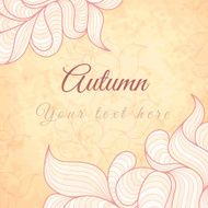 Template with abstract wavy striped leaves N3