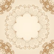 Abstract circular floral pattern N8