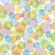 Seamless pattern abstract background circles and drops vector