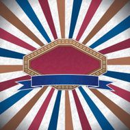 Retro lsbel radial sunbeam background