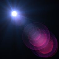 Vector star sun with lens flare N13