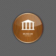 Museum application icons vector illustration N2