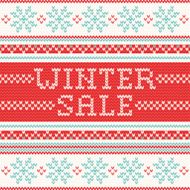 Winter Sale - northern style knitted pattern