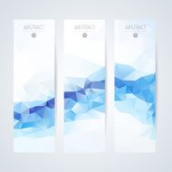 Abstract mosaic vertical banners set N40