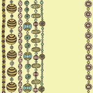 Banner with colorful beads