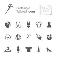 clothing &amp; tailored related icon