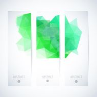 Abstract vector vertical mosaic banners N106