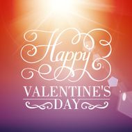 Happy Valentine&#039;s day typographical background