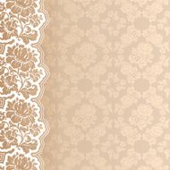 Flower background with lace
