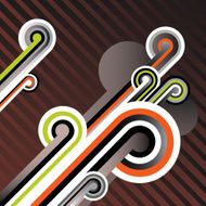 Retro Stripes on Black