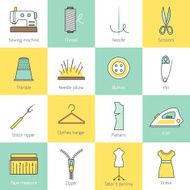 Sewing equipment icons N6