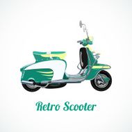 Riding scooter symbol