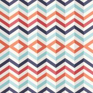 Vintage 3D optic effect with geometric shapes seamless pattern background