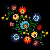 Traditional folk floral pattern vector illustration N14