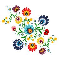 Traditional folk floral pattern vector illustration N15