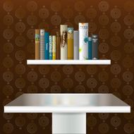 Modern minimalistic interior design Vector illustration