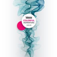 Abstract smoky waves background Template brochure design N52
