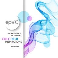 Abstract smoky waves background Template brochure design N53