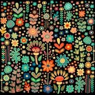 Floral vector background N2