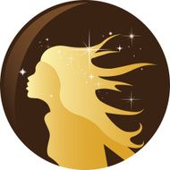 Golden girl with stars
